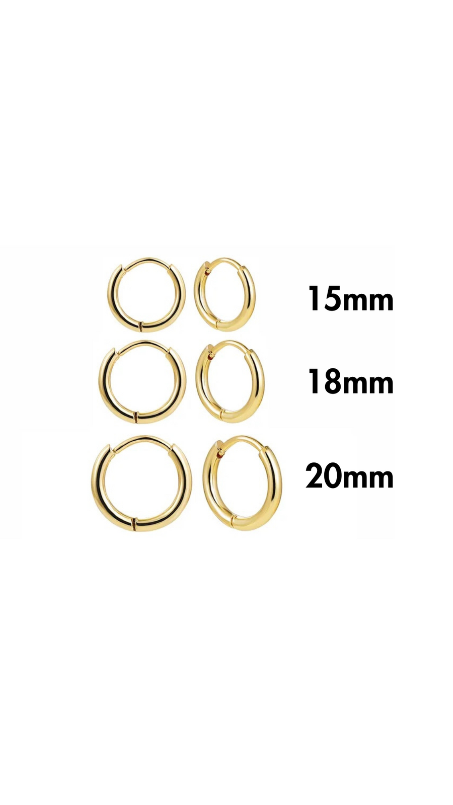 Simple Small Gold Hoops