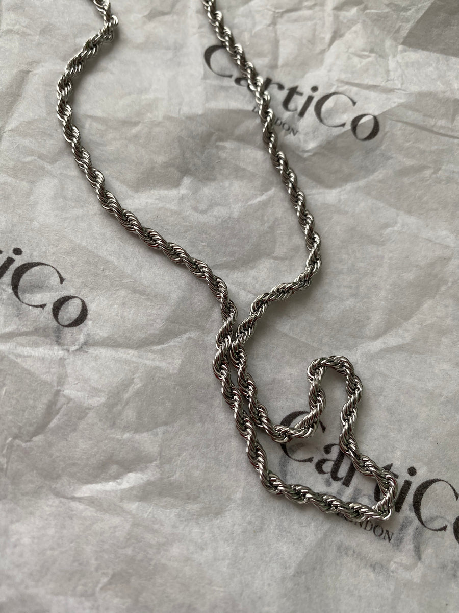 Silver Rope Necklace