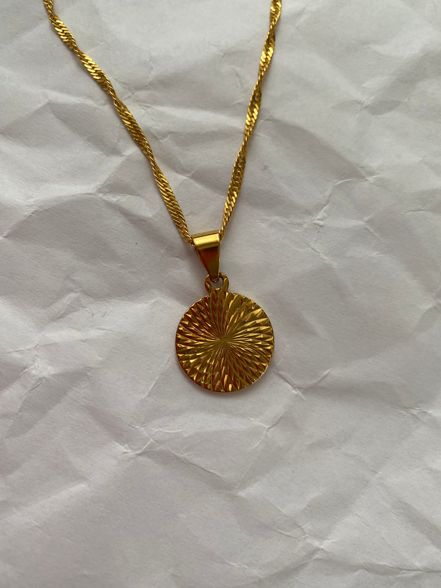 Gold Geometric Marny Pendant Necklace
