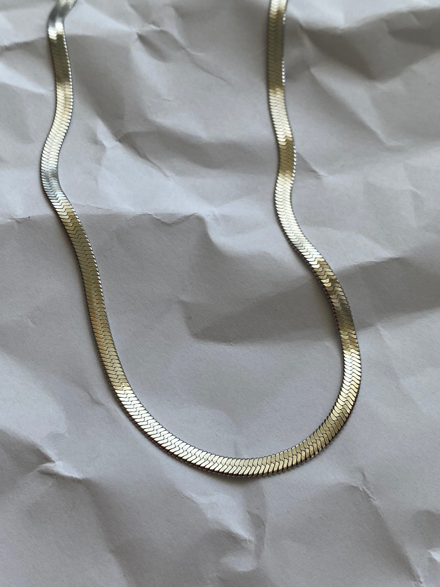 Silver Snake Chain Necklace