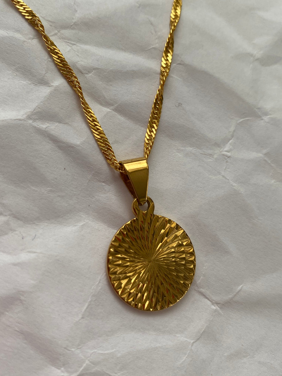 Gold Geometric Marny Pendant Necklace