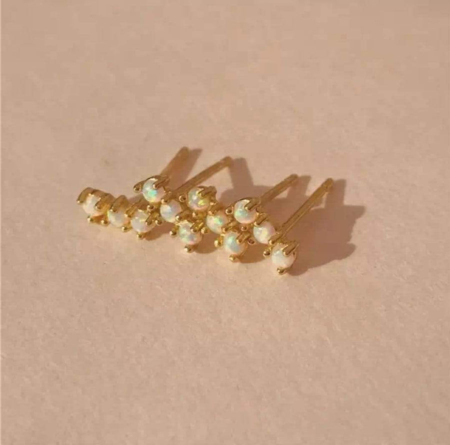 Triple Opal Stone Stacking Studs | CartiCo London Limited