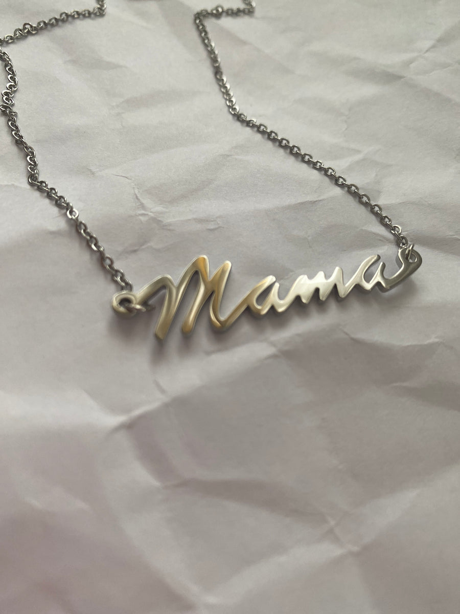 Mama Script Necklaces
