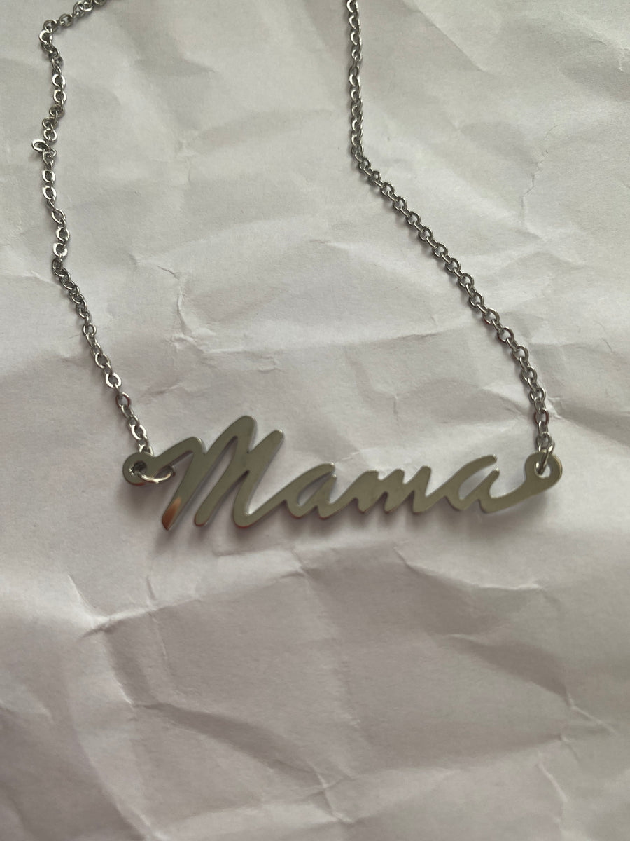 Mama Script Necklaces