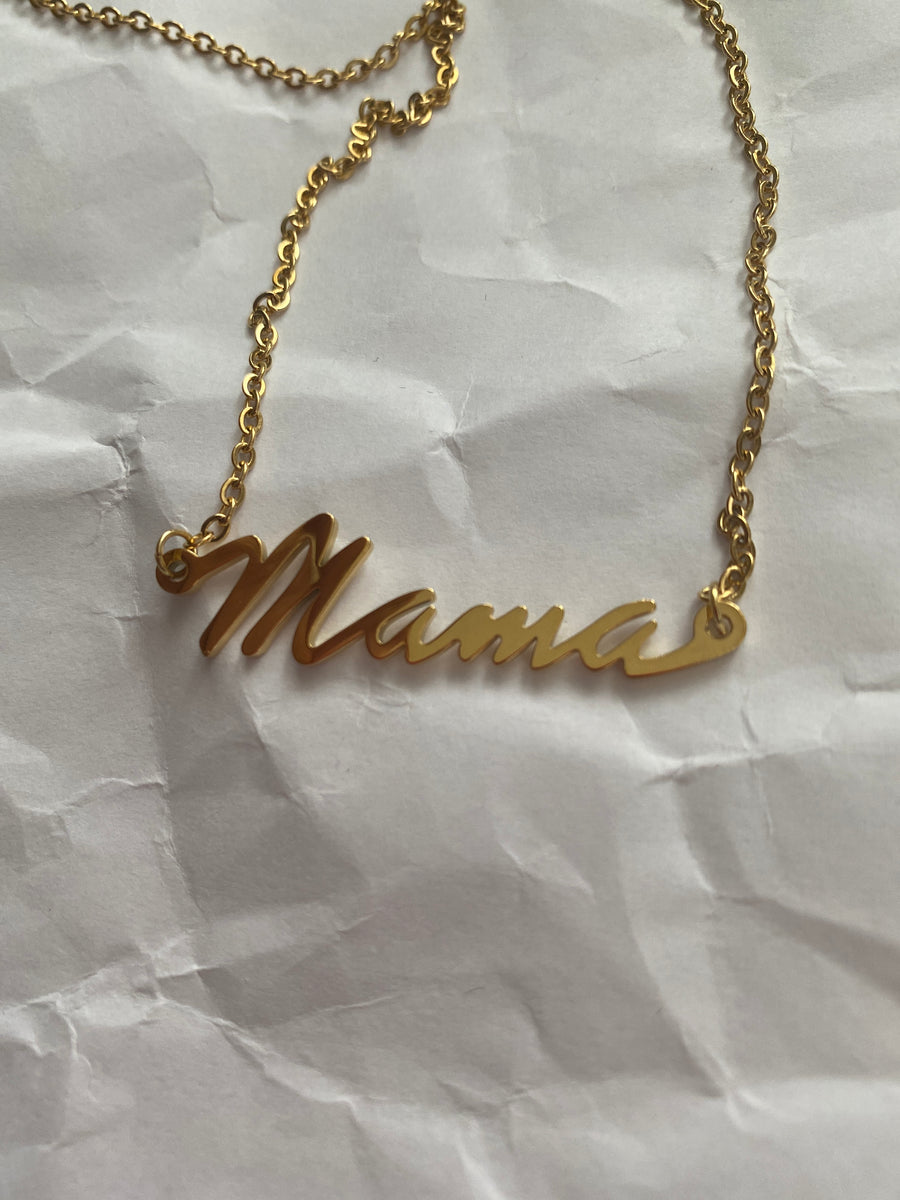 Mama Script Necklaces