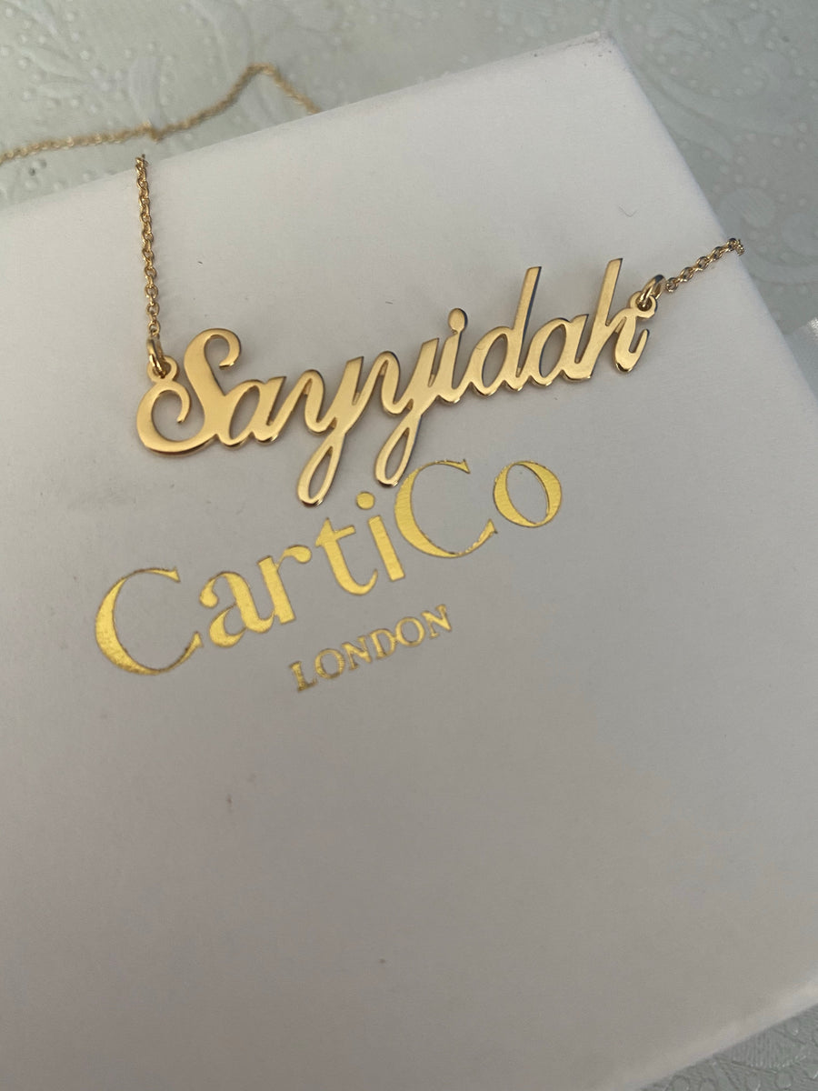 Classic Name Necklace (Gold)